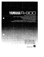 Yamaha R-900 - Owners Manual